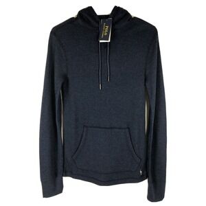 Polo Ralph Lauren Women's XS Spa‎ Blue Heather Waffle Knit Hoodie Pullover NWT